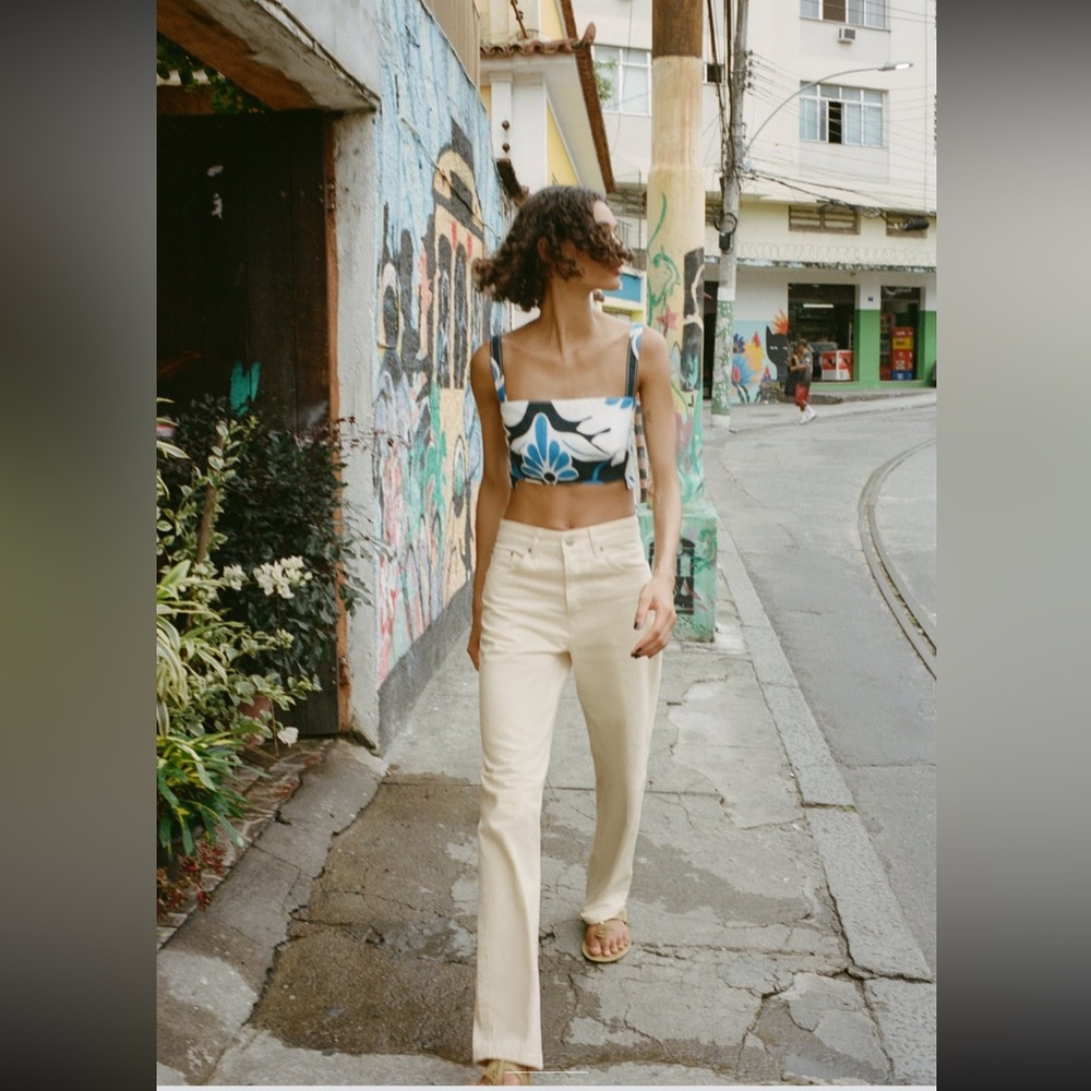 Zara Zw mid rise boyfriend jeans